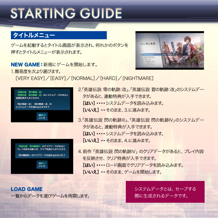 Ps4 英雄伝説 創の軌跡 マニュアル