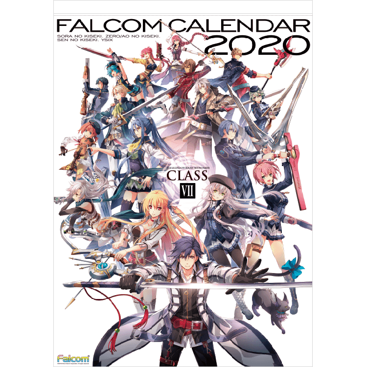 ファルコム壁掛けカレンダー Falcom